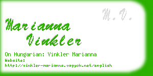 marianna vinkler business card